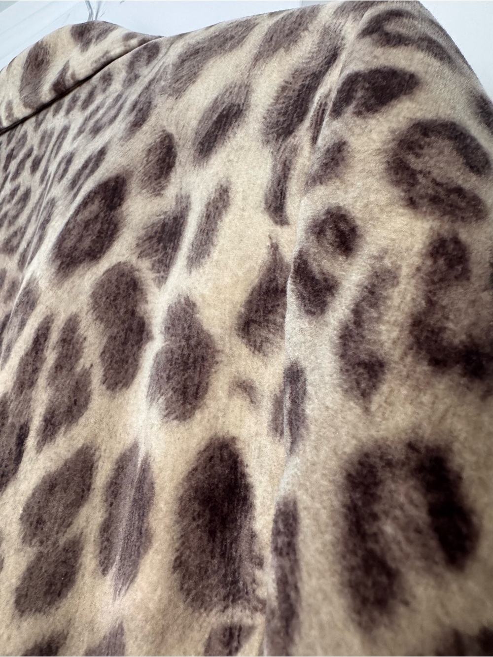 NWT Talbots Kate Fit Leopard Print Velvet Blazer Jacket 16 Tan Mob wife Curvy - Picture 10 of 16